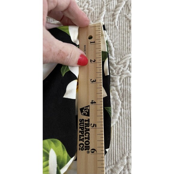 Local Design Hawaii Reversible Tote Flowers Leaves Large Zipper Bag Souvenir USA - Picture 9 of 12